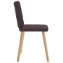 Sillas de comedor 6 unidades tela marrón oscuro de , Sillas de comedor - Ref: Foro24-3315442, Precio: 292,05 €, Descuento: %