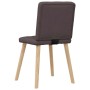 Sillas de comedor 6 unidades tela marrón oscuro de , Sillas de comedor - Ref: Foro24-3315442, Precio: 292,05 €, Descuento: %