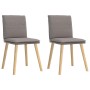Sillas de comedor 2 unidades tela gris taupé de , Sillas de comedor - Ref: Foro24-4101261, Precio: 110,42 €, Descuento: %
