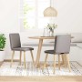 Sillas de comedor 2 unidades tela gris taupé de , Sillas de comedor - Ref: Foro24-4101261, Precio: 110,42 €, Descuento: %