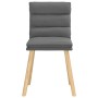 Sillas de comedor 2 unidades tela gris oscuro de , Sillas de comedor - Ref: Foro24-4101294, Precio: 112,40 €, Descuento: %