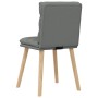 Sillas de comedor 2 unidades tela gris oscuro de , Sillas de comedor - Ref: Foro24-4101294, Precio: 112,40 €, Descuento: %