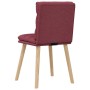 Sillas de comedor 2 unidades tela rojo tinto de , Sillas de comedor - Ref: Foro24-4101296, Precio: 112,61 €, Descuento: %