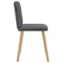 Sillas de comedor 2 unidades tela gris oscuro de , Sillas de comedor - Ref: Foro24-4101256, Precio: 110,42 €, Descuento: %