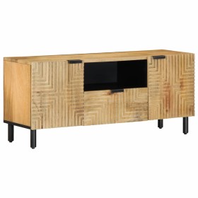 Mueble de TV marrón 105x33x46 cm madera maciza mango de , Almacenamiento para CD y DVD - Ref: Foro24-4017734, Precio: 131,22 ...