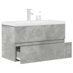 Set muebles de baño 2 piezas madera contrachapada gris hormigón de , Muebles de baño - Ref: Foro24-3324915, Precio: 232,90 €,...