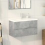 Set muebles de baño 2 piezas madera contrachapada gris hormigón de , Muebles de baño - Ref: Foro24-3324915, Precio: 232,90 €,...