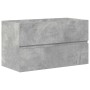 Set muebles de baño 2 piezas madera contrachapada gris hormigón de , Muebles de baño - Ref: Foro24-3324915, Precio: 232,90 €,...