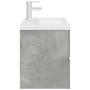 Set muebles de baño 2 piezas madera contrachapada gris hormigón de , Muebles de baño - Ref: Foro24-3324915, Precio: 232,90 €,...