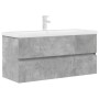 Set muebles de baño 2 piezas madera contrachapada gris hormigón de , Muebles de baño - Ref: Foro24-3324917, Precio: 326,93 €,...