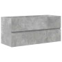 Set muebles de baño 2 piezas madera contrachapada gris hormigón de , Muebles de baño - Ref: Foro24-3324917, Precio: 326,93 €,...