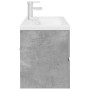 Set muebles de baño 2 piezas madera contrachapada gris hormigón de , Muebles de baño - Ref: Foro24-3324917, Precio: 326,93 €,...