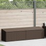 Caja de almacenaje jardín ratán sintético marrón 220x50x58 cm de , Cajas de almacenaje para exteriores - Ref: Foro24-4104075,...