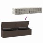Caja de almacenaje jardín ratán sintético marrón 220x50x58 cm de , Cajas de almacenaje para exteriores - Ref: Foro24-4104075,...
