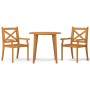 Juego de comedor de jardín 3 piezas madera maciza de acacia de vidaXL, Conjuntos de jardín - Ref: Foro24-3057997, Precio: 270...