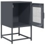 Mesita de noche acero laminado en frío antracita 36x39x60,5 cm de , Mesitas de noche - Ref: Foro24-853328, Precio: 52,24 €, D...