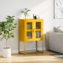 Aparador de acero amarillo mostaza 68x39x107 cm de , Aparadores - Ref: Foro24-853377, Precio: 97,54 €, Descuento: %