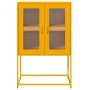 Aparador de acero amarillo mostaza 68x39x107 cm de , Aparadores - Ref: Foro24-853377, Precio: 97,54 €, Descuento: %