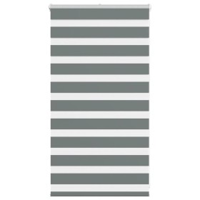 Estor cebra gris oscuro 80x100cm tejido ancho 75,9 cm poliéster de , Persianas y estores - Ref: Foro24-4014101, Precio: 23,30...