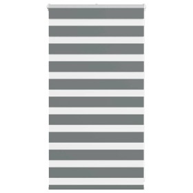 Estor cebra gris oscuro 90x100cm tejido ancho 85,9 cm poliéster de , Persianas y estores - Ref: Foro24-4014103, Precio: 22,49...