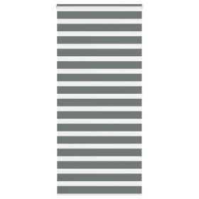 Estor cebra gris oscuro tejido ancho 110,9 cm poliéster de , Persianas y estores - Ref: Foro24-4014160, Precio: 31,63 €, Desc...