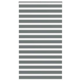Estor cebra gris oscuro tejido ancho 120,9 cm poliéster de , Persianas y estores - Ref: Foro24-4014162, Precio: 33,12 €, Desc...