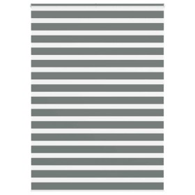 Estor cebra gris oscuro tejido ancho 155,9 cm poliéster de , Persianas y estores - Ref: Foro24-4014195, Precio: 42,00 €, Desc...