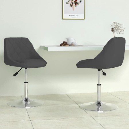 Sillas de comedor giratorias 2 uds terciopelo negro de , Sillas de comedor - Ref: Foro24-335280, Precio: 106,93 €, Descuento: %