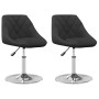 Sillas de comedor giratorias 2 uds terciopelo negro de , Sillas de comedor - Ref: Foro24-335280, Precio: 106,93 €, Descuento: %