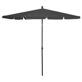 Sombrilla de jardín con palo gris antracita 210x140 cm de vidaXL, Sombrillas - Ref: Foro24-315545, Precio: 36,69 €, Descuento: %