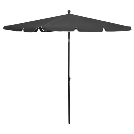 Sombrilla de jardín con palo gris antracita 210x140 cm de vidaXL, Sombrillas - Ref: Foro24-315545, Precio: 36,69 €, Descuento: %