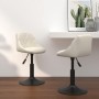 Sillas de comedor giratorias 2 uds terciopelo crema de , Sillas de comedor - Ref: Foro24-335326, Precio: 122,88 €, Descuento: %