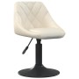 Sillas de comedor giratorias 2 uds terciopelo crema de , Sillas de comedor - Ref: Foro24-335326, Precio: 122,88 €, Descuento: %