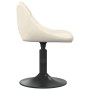 Sillas de comedor giratorias 2 uds terciopelo crema de , Sillas de comedor - Ref: Foro24-335326, Precio: 122,88 €, Descuento: %