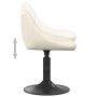 Sillas de comedor giratorias 2 uds terciopelo crema de , Sillas de comedor - Ref: Foro24-335326, Precio: 122,88 €, Descuento: %