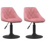 Sillas de comedor giratorias 2 unidades terciopelo rosa de , Sillas de comedor - Ref: Foro24-335332, Precio: 122,78 €, Descue...