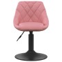Sillas de comedor giratorias 2 unidades terciopelo rosa de , Sillas de comedor - Ref: Foro24-335332, Precio: 122,78 €, Descue...