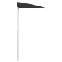 Sombrilla de jardín semicircular con palo 300x150 cm negro de vidaXL, Sombrillas - Ref: Foro24-315565, Precio: 26,93 €, Descu...
