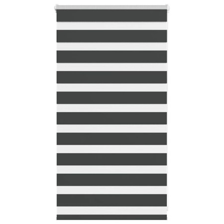 Estor cebra negro 80x100 cm tejido ancho 75,9 cm poliéster de , Persianas y estores - Ref: Foro24-4014205, Precio: 22,78 €, D...