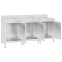 Mesa de trabajo comercial mueble acero inoxidable 180x60x96 cm de vidaXL, Restauración - Ref: Foro24-3058268, Precio: 703,08 ...