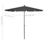 Sombrilla de jardín con palo gris antracita 210x140 cm de vidaXL, Sombrillas - Ref: Foro24-315545, Precio: 36,69 €, Descuento: %
