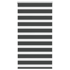 Estor cebra negro 90x100 cm tejido ancho 85,9 cm poliéster de , Persianas y estores - Ref: Foro24-4014207, Precio: 23,99 €, D...