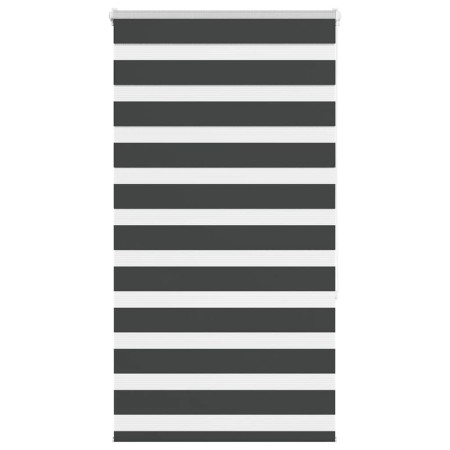 Estor cebra negro 85x150 cm tejido ancho 80,9 cm poliéster de , Persianas y estores - Ref: Foro24-4014232, Precio: 23,43 €, D...