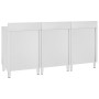 Mesa de trabajo comercial mueble acero inoxidable 180x60x96 cm de vidaXL, Restauración - Ref: Foro24-3058268, Precio: 703,08 ...