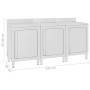 Mesa de trabajo comercial mueble acero inoxidable 180x60x96 cm de vidaXL, Restauración - Ref: Foro24-3058268, Precio: 703,08 ...