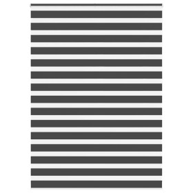 Estor cebra negro 155x230 cm tejido ancho 150,9 cm poliéster de , Persianas y estores - Ref: Foro24-4014298, Precio: 38,42 €,...
