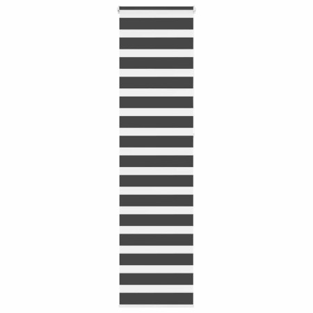Estor cebra negro 60x230 cm tejido ancho 55,9 cm poliéster de , Persianas y estores - Ref: Foro24-4014279, Precio: 24,08 €, D...