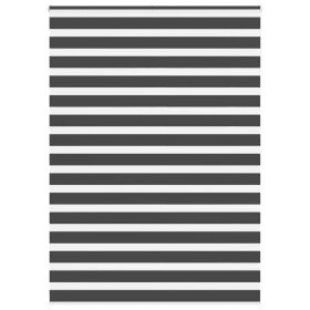 Estor cebra negro 155x200 cm tejido ancho 150,9 cm poliéster de , Persianas y estores - Ref: Foro24-4014272, Precio: 42,58 €,...