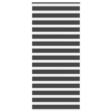Estor cebra negro 115x200 cm tejido ancho 110,9 cm poliéster de , Persianas y estores - Ref: Foro24-4014264, Precio: 33,73 €,...