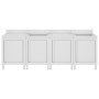 Fregadero de cocina profesional acero inoxidable 240x60x96 cm de vidaXL, Restauración - Ref: Foro24-3058272, Precio: 1,00 €, ...